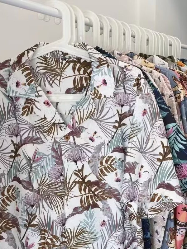 قميص تايلاندي عتيق الطراز بنقش - مراجعة Vintage Hawaiian Floral Shirt وسعره