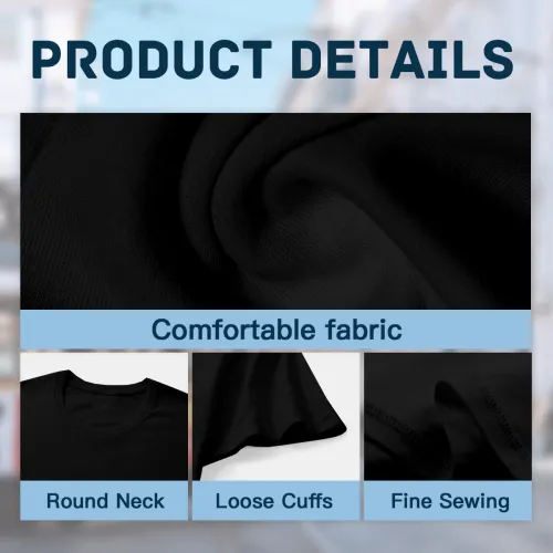 تي شيرت رجالي أسود لعيد الميلا - مراجعة Short Sleeve Bowling Shirt Retro وسعره