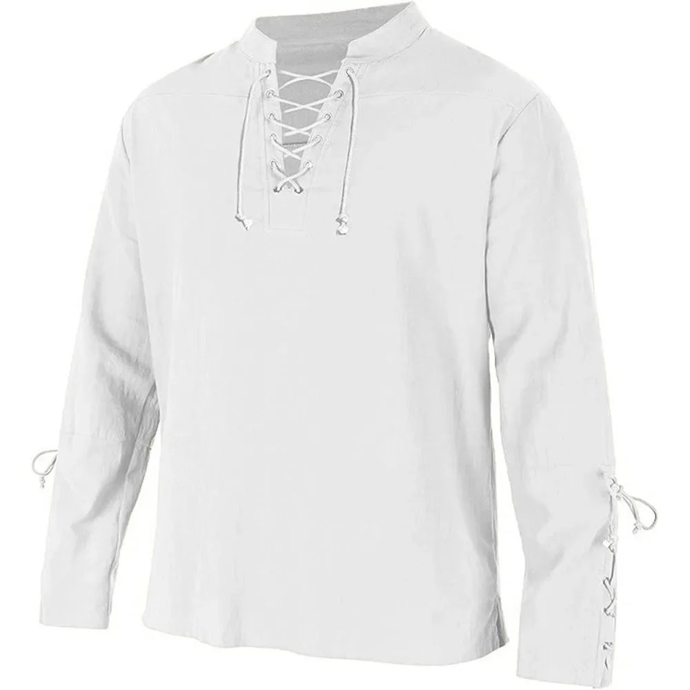الرجال القراصنة في القرون الوس - مراجعة Medieval Gothic Lace Up Pirate Shirt وسعره