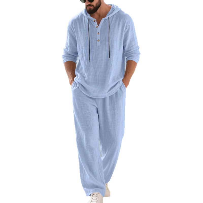 بدلة رجالية كاجوال من الكتان ل - مراجعة Mens Linen Shirt Long Sleeve وسعره