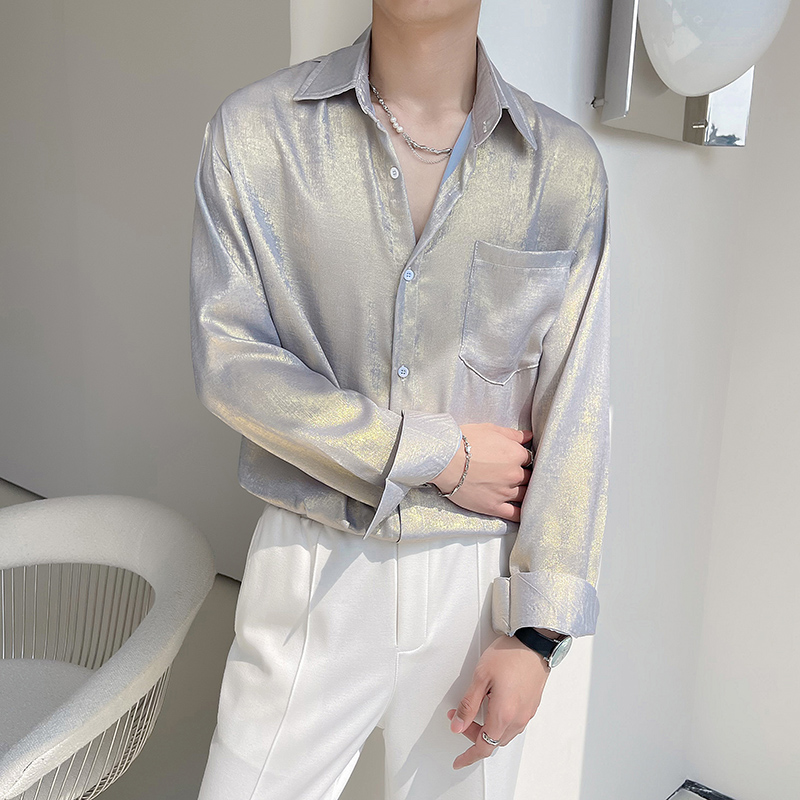 مثير الحرير الساتان قمصان للرج - مراجعة Mens Satin Silk Dress Shirt وسعره