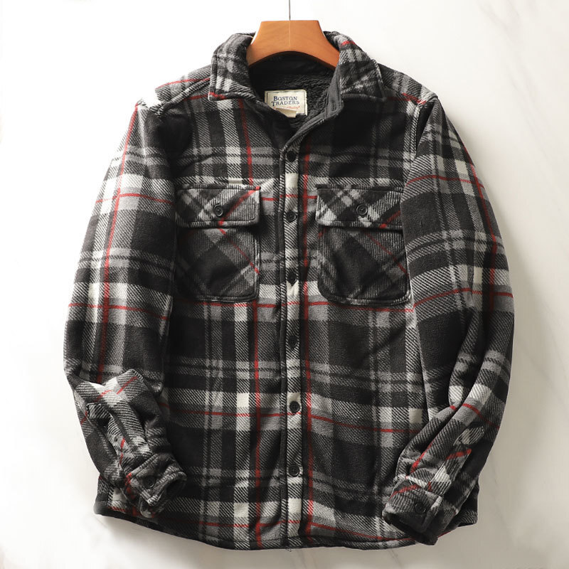 الرجال الثقيلة الفانيلا منقوشة - مراجعة Flannel Plaid Shirt Heavy Weight وسعره