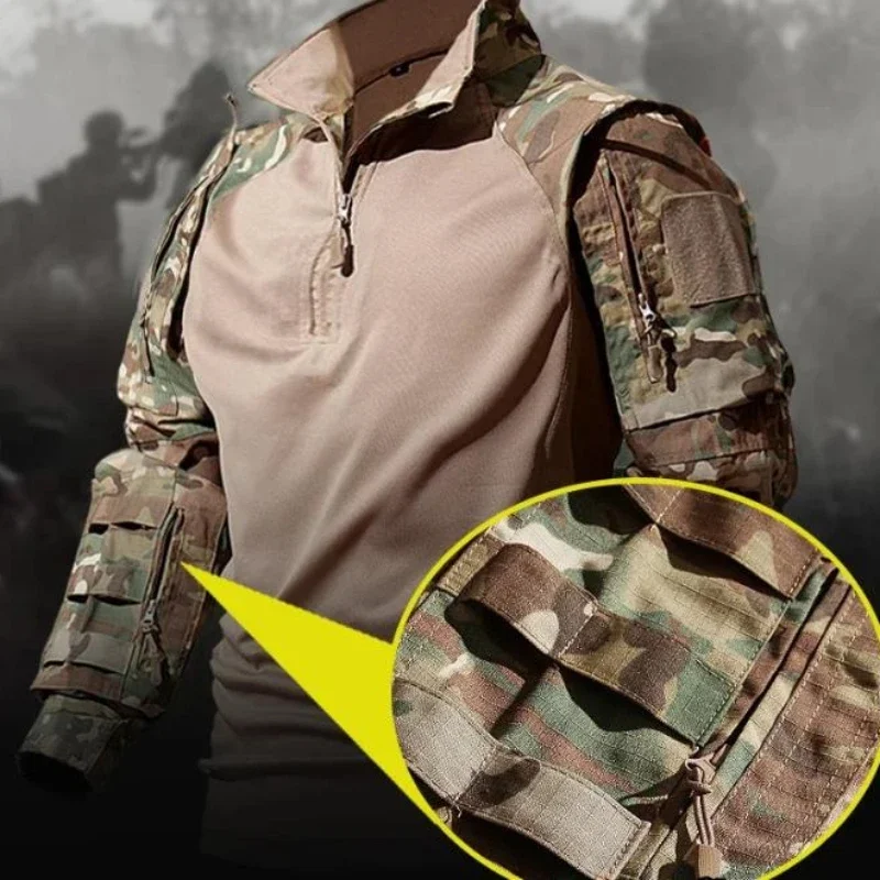 طقم قميص تكتيكي جديد للرجال، م - مراجعة Tactical Military Shirt Cargo وسعره