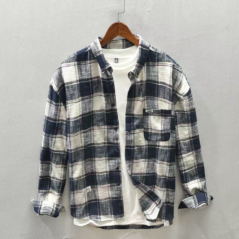 قميص كاجوال جديد بنقشة مربعات  - مراجعة Flannel Plaid Shirt Heavy Weight وسعره