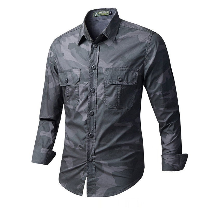 قمصان تكتيكية رجالية للربيع وا - مراجعة Tactical Military Shirt Cargo وسعره