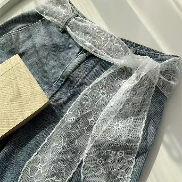 حزام دانتيل أبيض أنيق للنساء،  - مراجعة Jeans وسعره