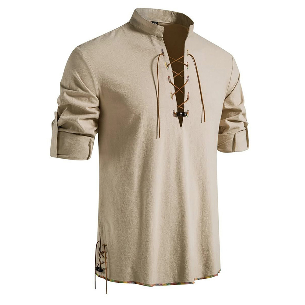 قميص قراصنة من العصور الوسطى ل - مراجعة Medieval Gothic Lace Up Pirate Shirt وسعره
