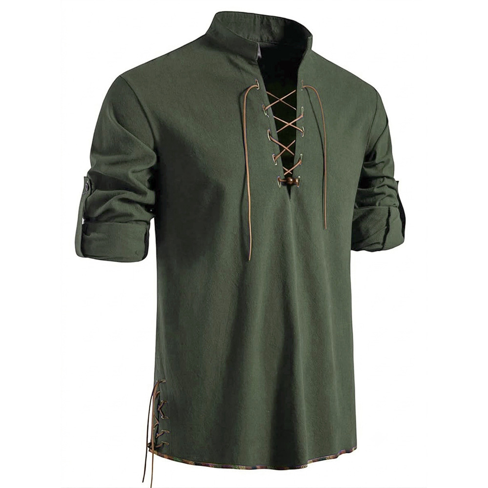 قميص قراصنة من العصور الوسطى ل - مراجعة Medieval Gothic Lace Up Pirate Shirt وسعره