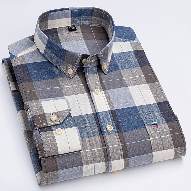 قمصان رجالية عادية قطن أكسفورد - مراجعة Oxford Cotton Casual Shirt Business وسعره