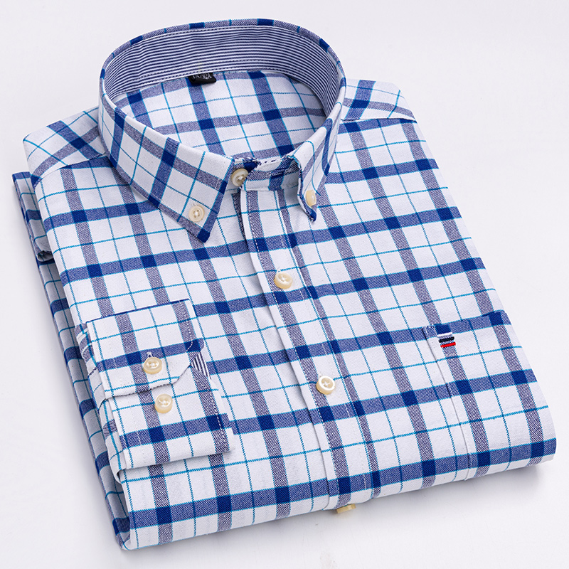 قمصان رجالية عادية قطن أكسفورد - مراجعة Oxford Cotton Casual Shirt Business وسعره