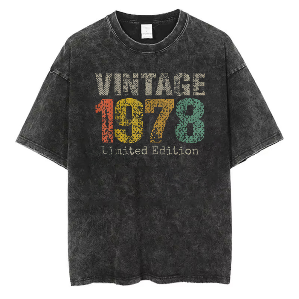تي شيرت نسائي بطبعة جرافيك من  - مراجعة Acid Wash Vintage Graphic T Shirt وسعره