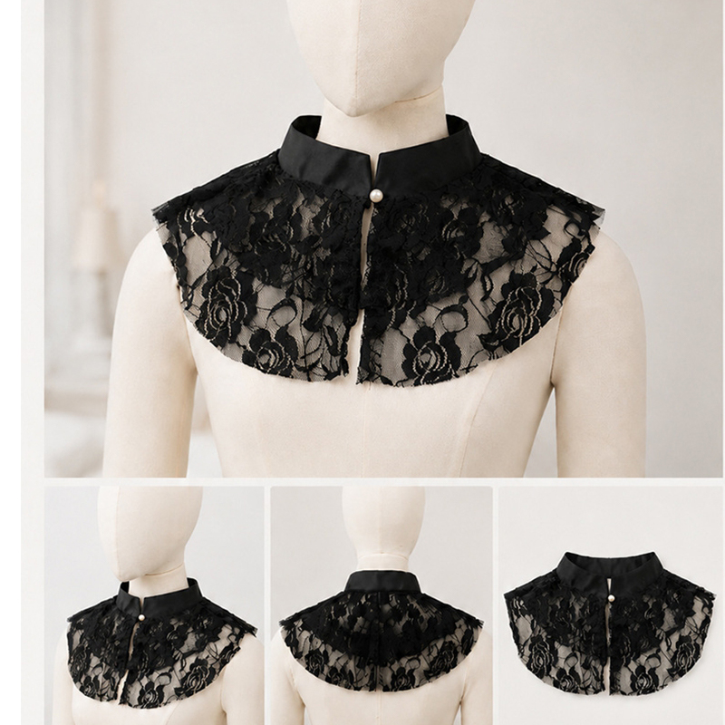 ياقة دانتيل أنيقة مزخرفة بالزه - مراجعة Shirts وسعره