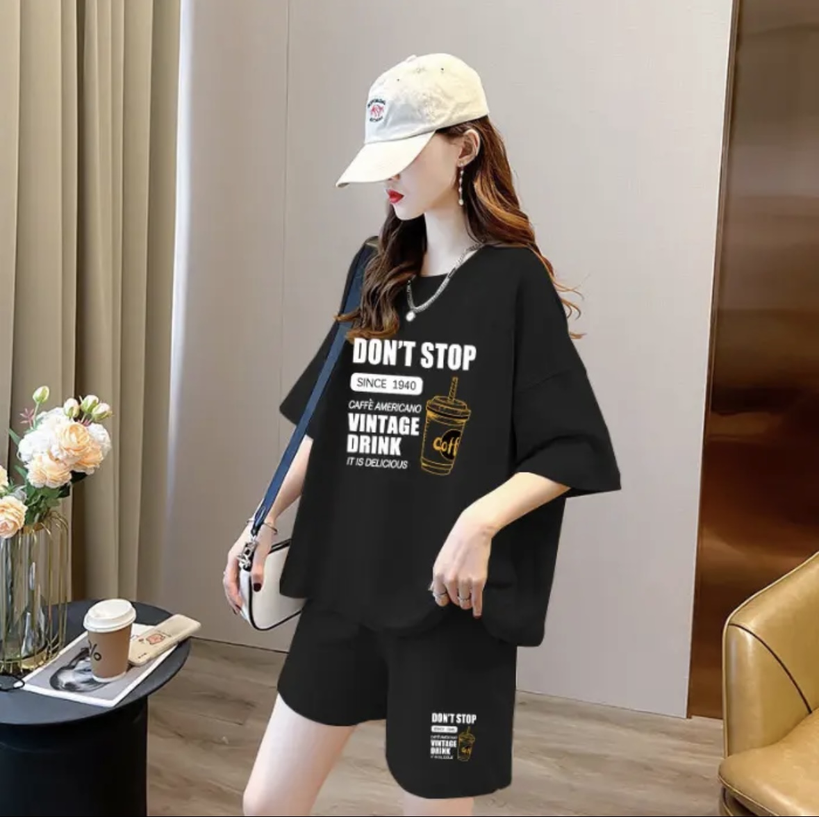 طقم شورت صيفي نسائي عصري، ملاب - مراجعة T-Shirts وسعره